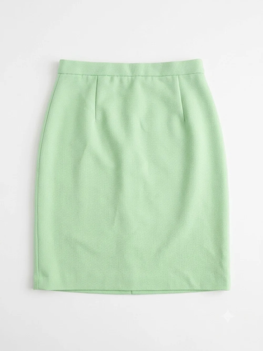 Women's Lime Green Mini Skirt - Clean A-Line Style - Picture 2 of 7
